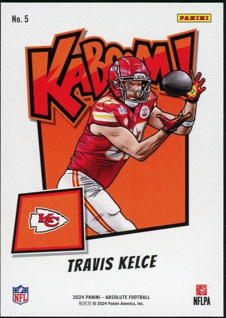 2024 Panini Absolute Kaboom! Horizontal Travis Kelce - Image 2