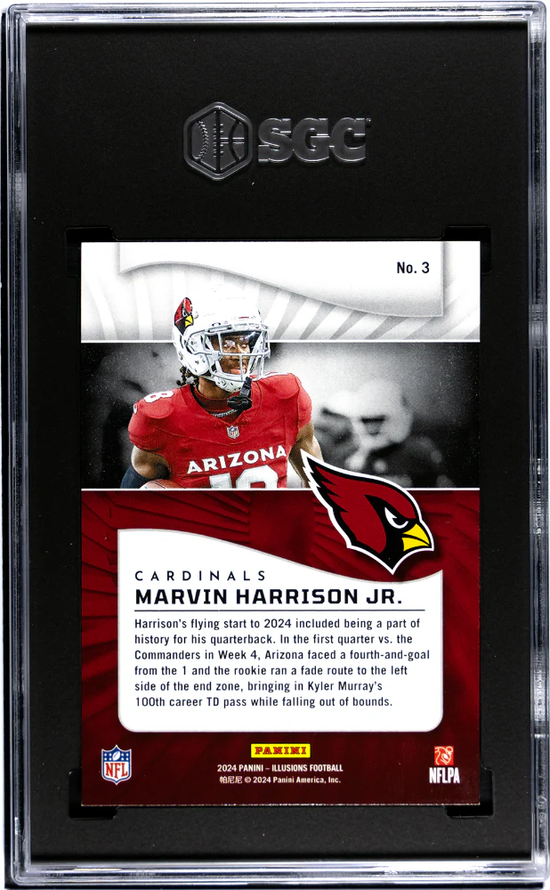 2024 Panini Illusions #3 Marvin Harrison Jr. Retail SGC 10 - Image 2