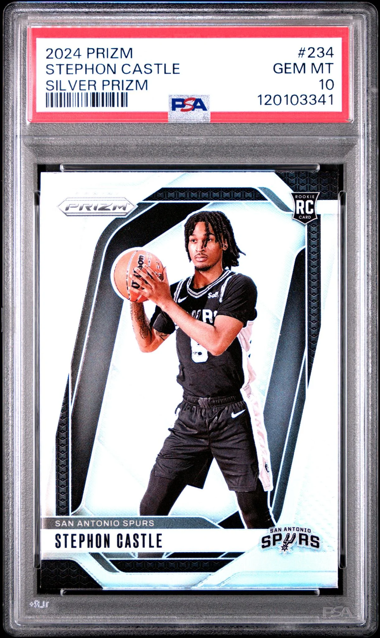 2024 Panini Prizm Silver Prizm Stephon Castle #234 PSA 10