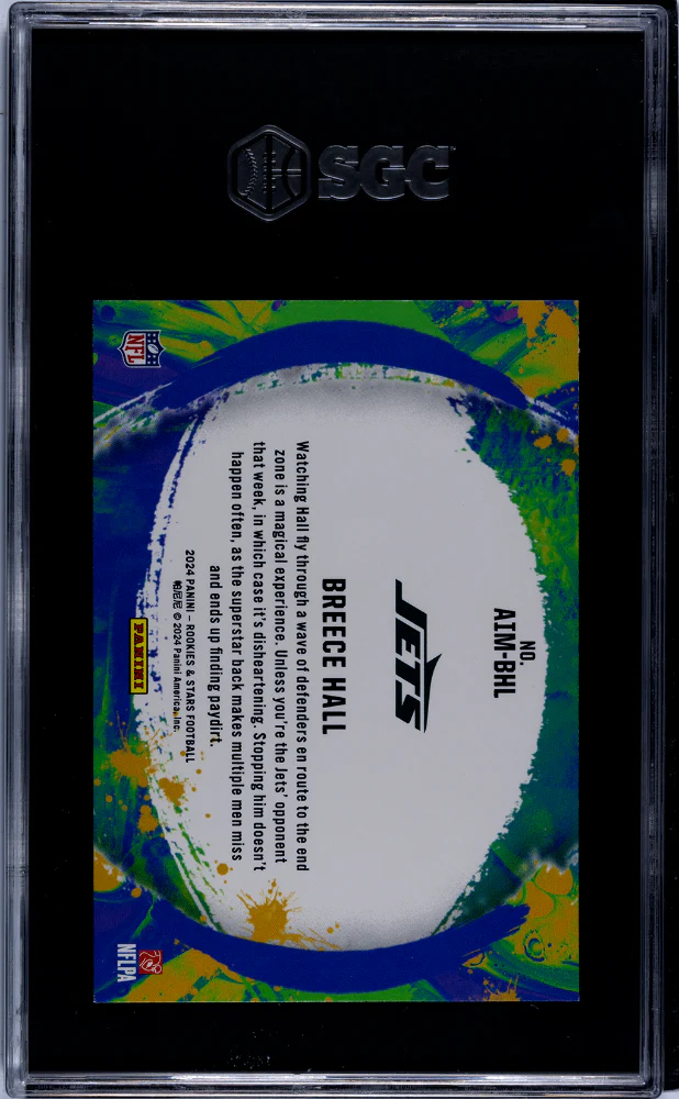 2024 Panini Rookies & Stars #AIM-BHL Breece Hall Artistry In Motion SGC 9.5 - Image 2
