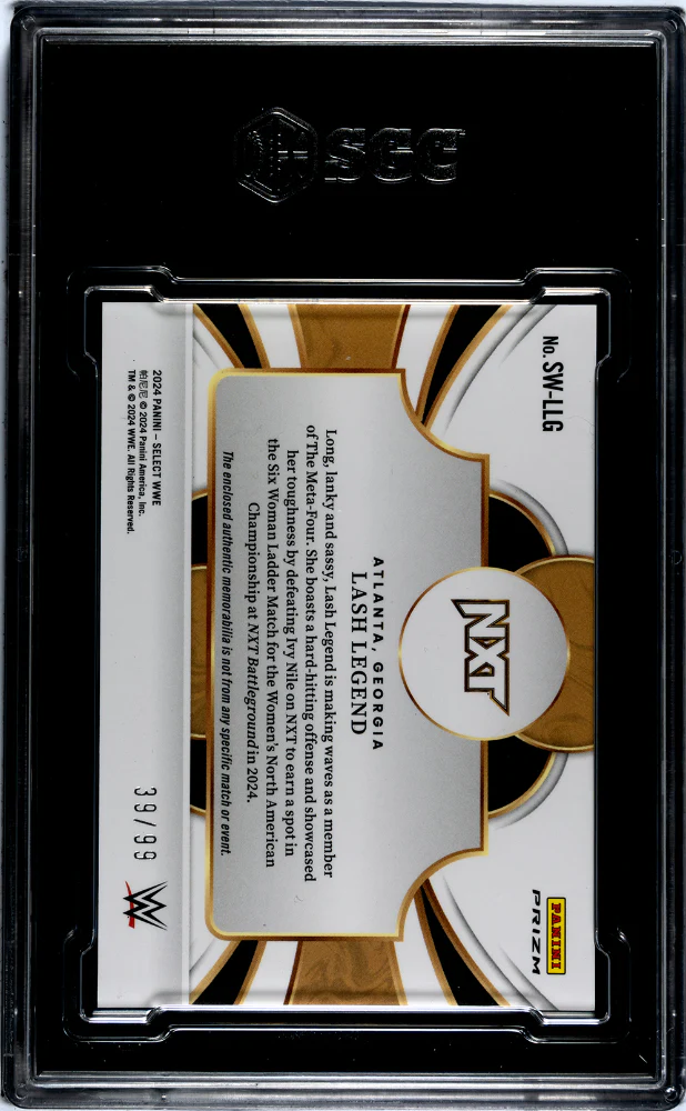 2024 Panini Select Selective Swatches Red Prizm Lash Legend #SW-LLG /99 SGC 9.5 - Image 2