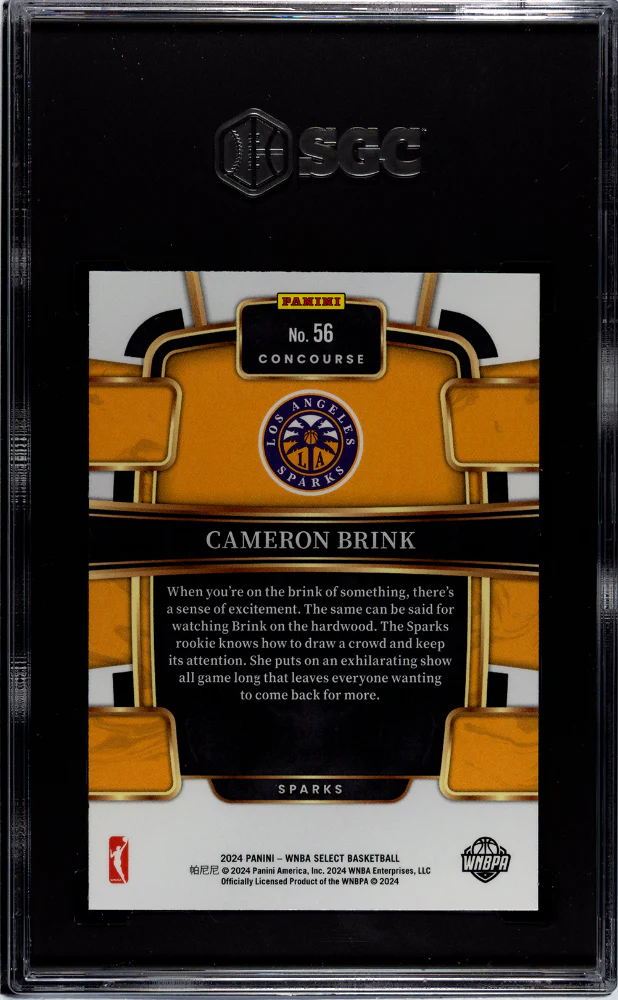 2024 Panini Select Wnba #56 Cameron Brink SGC 9.5 - Image 2