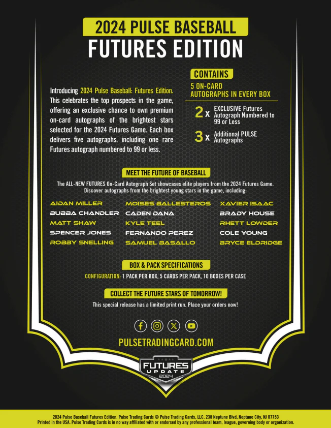 2024 Pulse Baseball: Futures Edition Baseball Box - Image 3