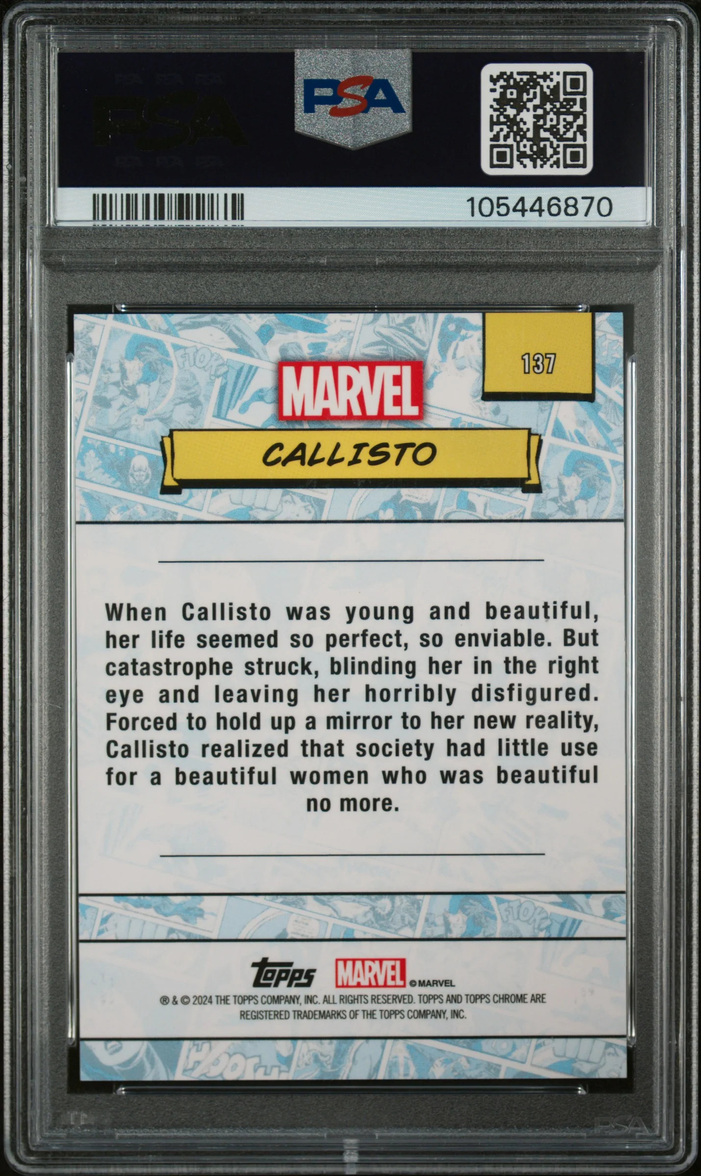 2024 Topps Chrome #137 Callisto /10 PSA 9 - Image 2