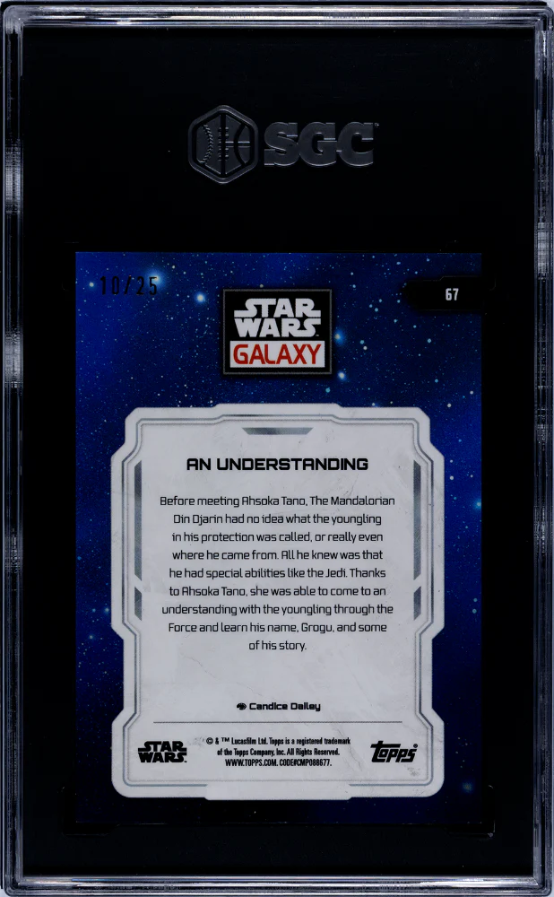 2024 Topps Chrome Galaxy Orange An Understanding #67 /25 SGC 9.5 - Image 2