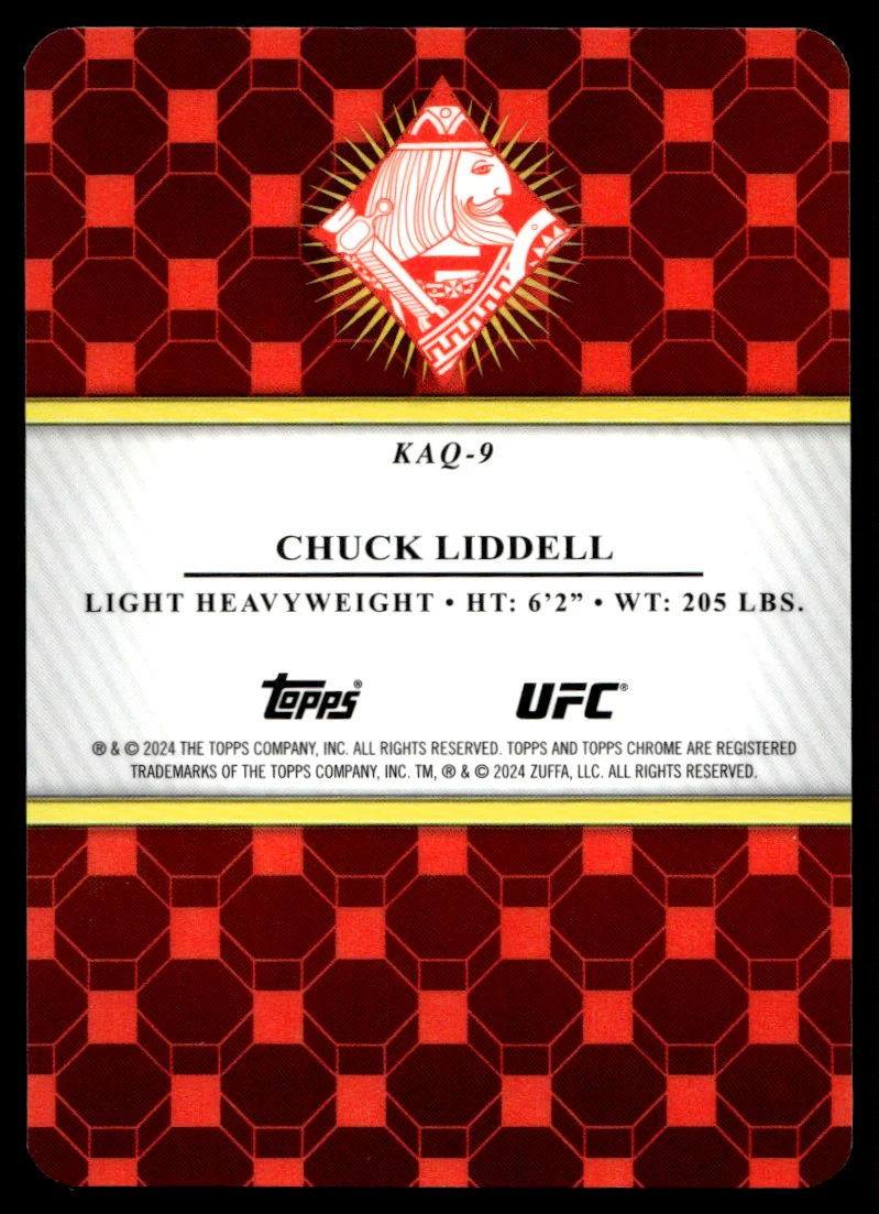 2024 Topps Chrome Chuck Liddell #KAQ-9 - Image 2