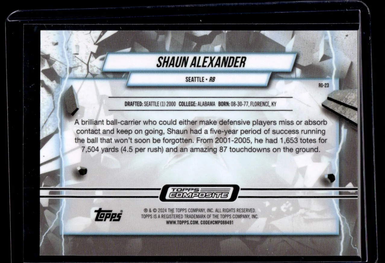 2024 Topps Composite Grounded Shaun Alexander #RG-23 /45 - Image 2