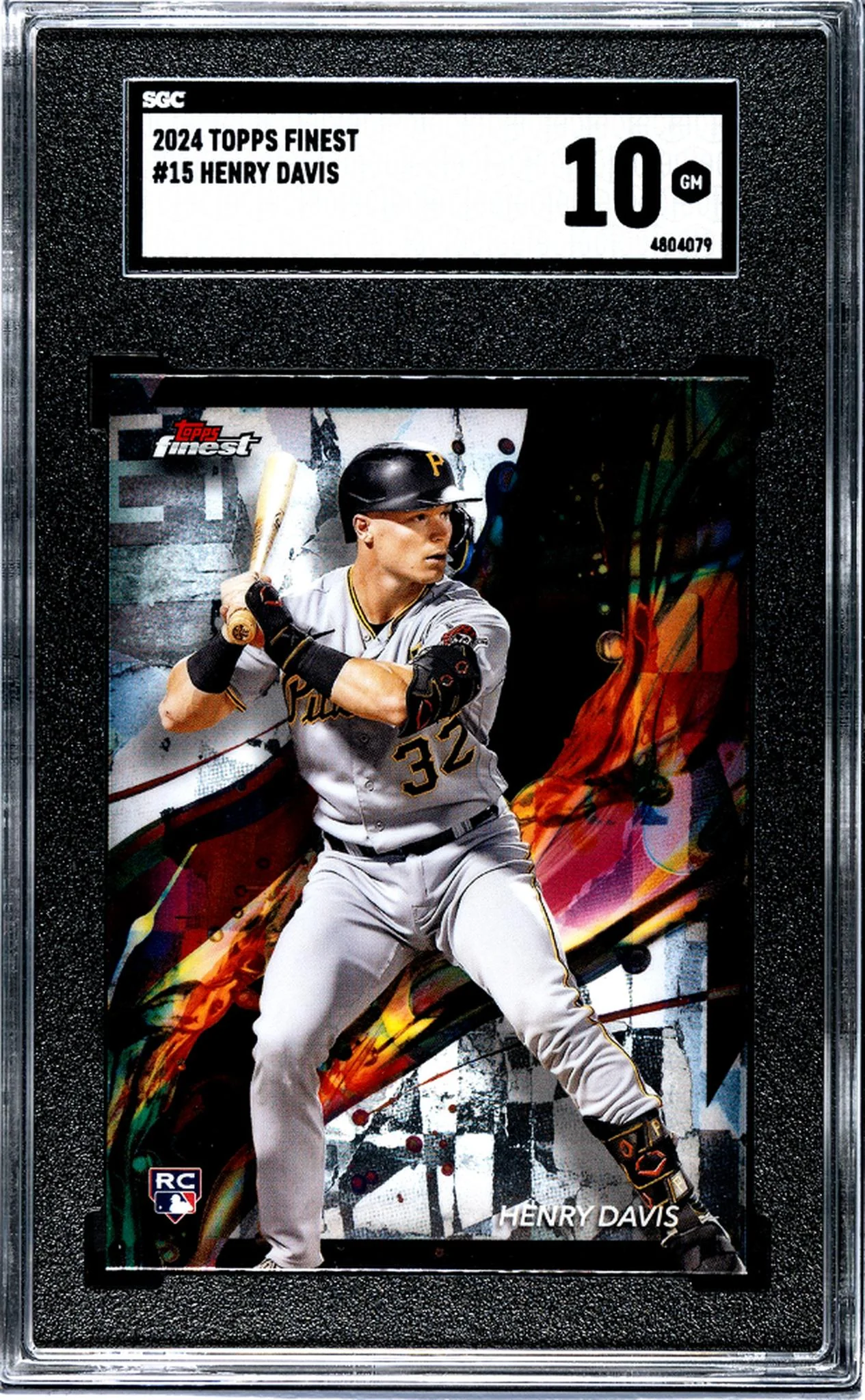 2024 Topps Finest Henry Davis #15 RC SGC 10