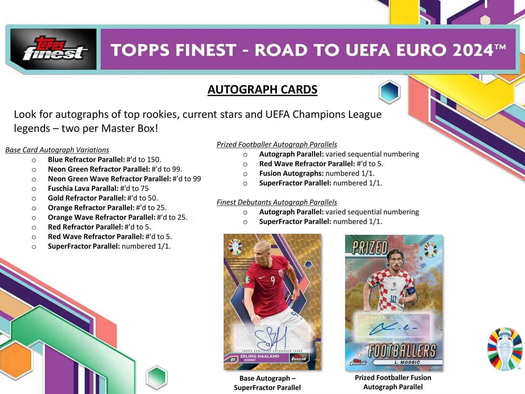2024 Topps Finest Road to UEFA Euro Soccer Hobby Box - Image 6