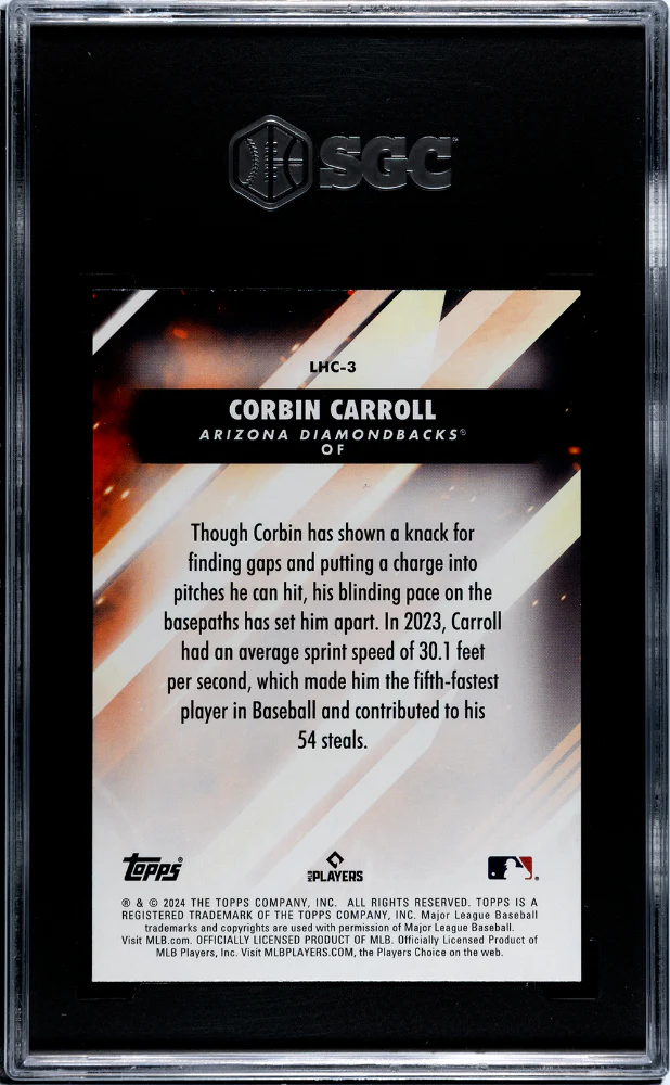 2024 Topps Update #LHC-3 Corbin Carroll Let Him Cook SGC 9.5 - Image 2