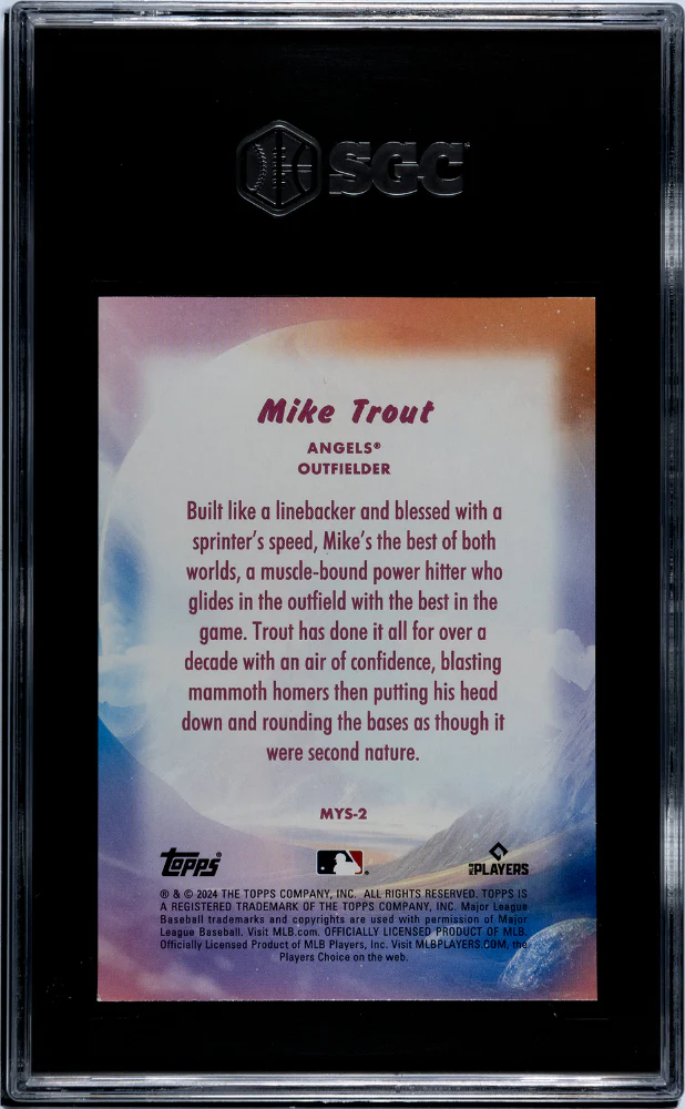 2024 Topps Update #MYS-2 Mike Trout Mystical SGC 9.5 - Image 2