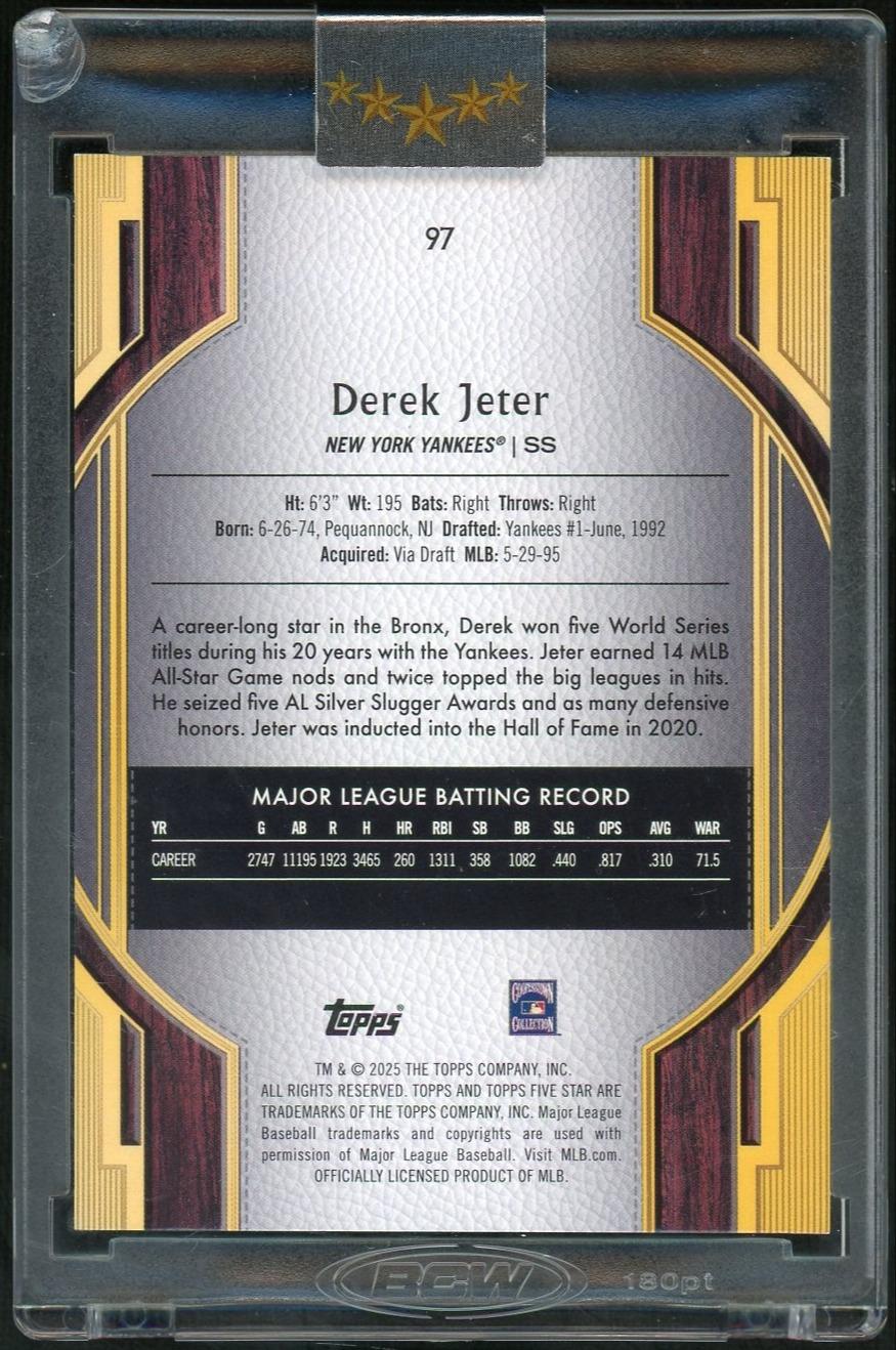 2025 Five Star Derek Jeter Green /15 - Image 2