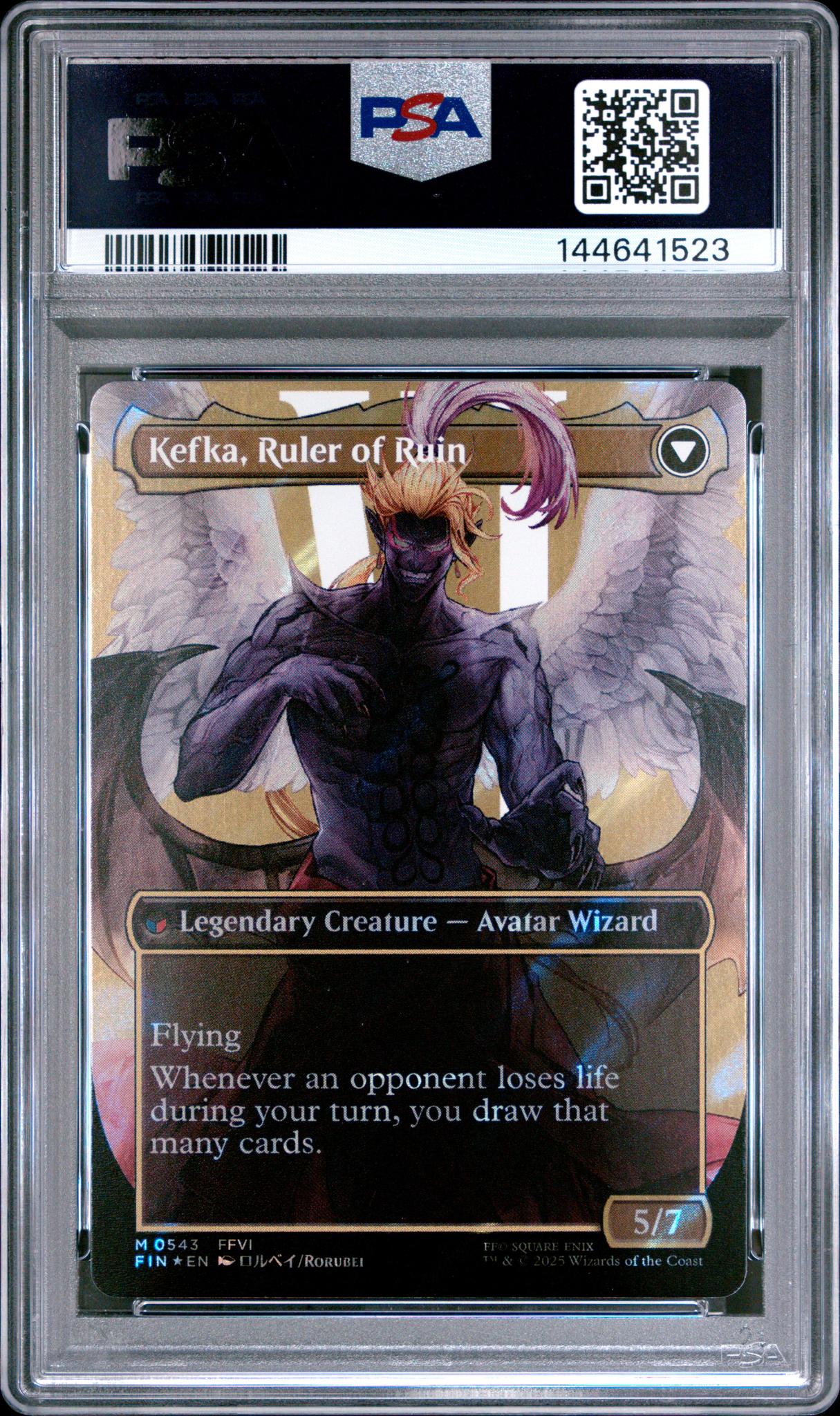 2025 Magic the Gathering Final Fantasy Char Borderless-Surge Foil Kefka #543 PSA 10 - Image 2