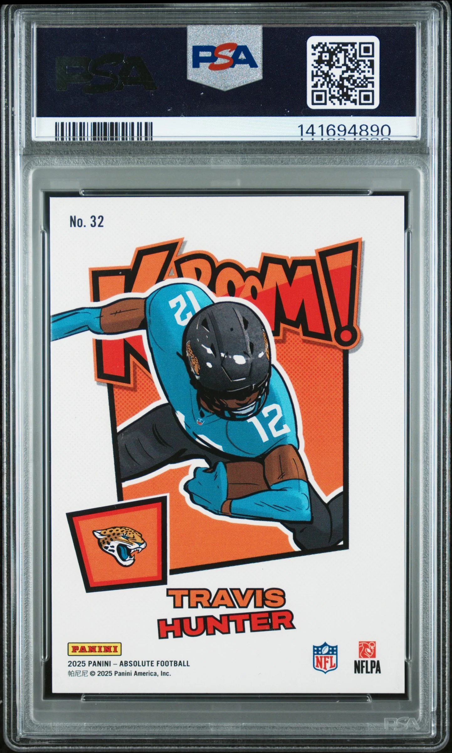 2025 Panini Absolute Travis Hunter #32 PSA 9 - Image 2