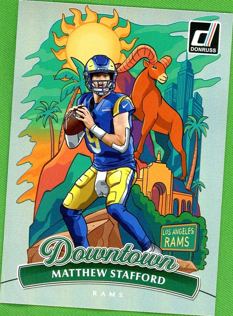 2025 Panini Donruss 6 Matthew Stafford Downtown VG Los Angeles Rams