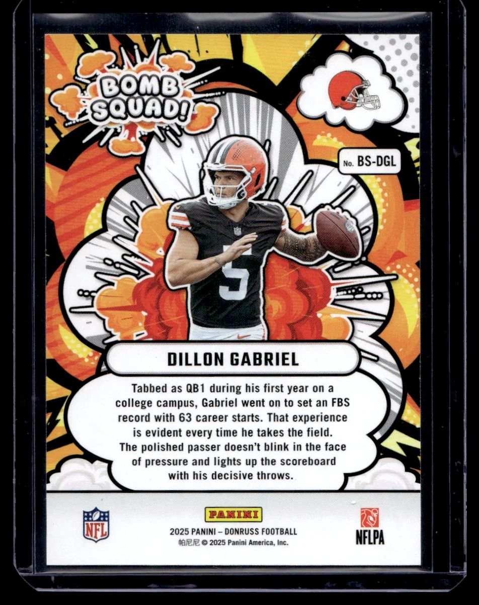 2025 Panini Donruss Bomb Squad Dillon Gabriel #BS-DGL /10 - Image 2