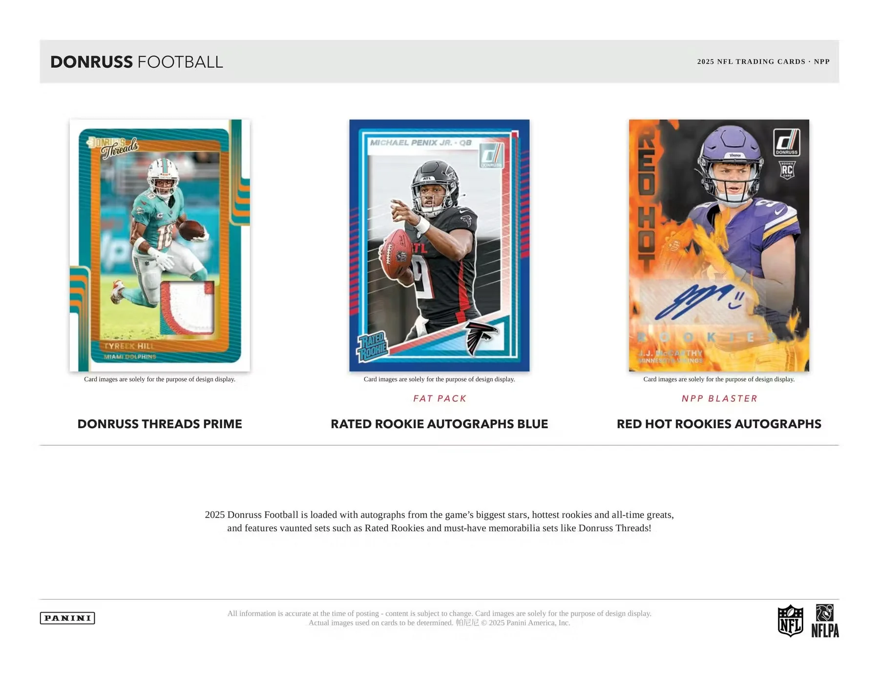 2025 Panini Donruss Football Fat Pack Display Box - Image 4
