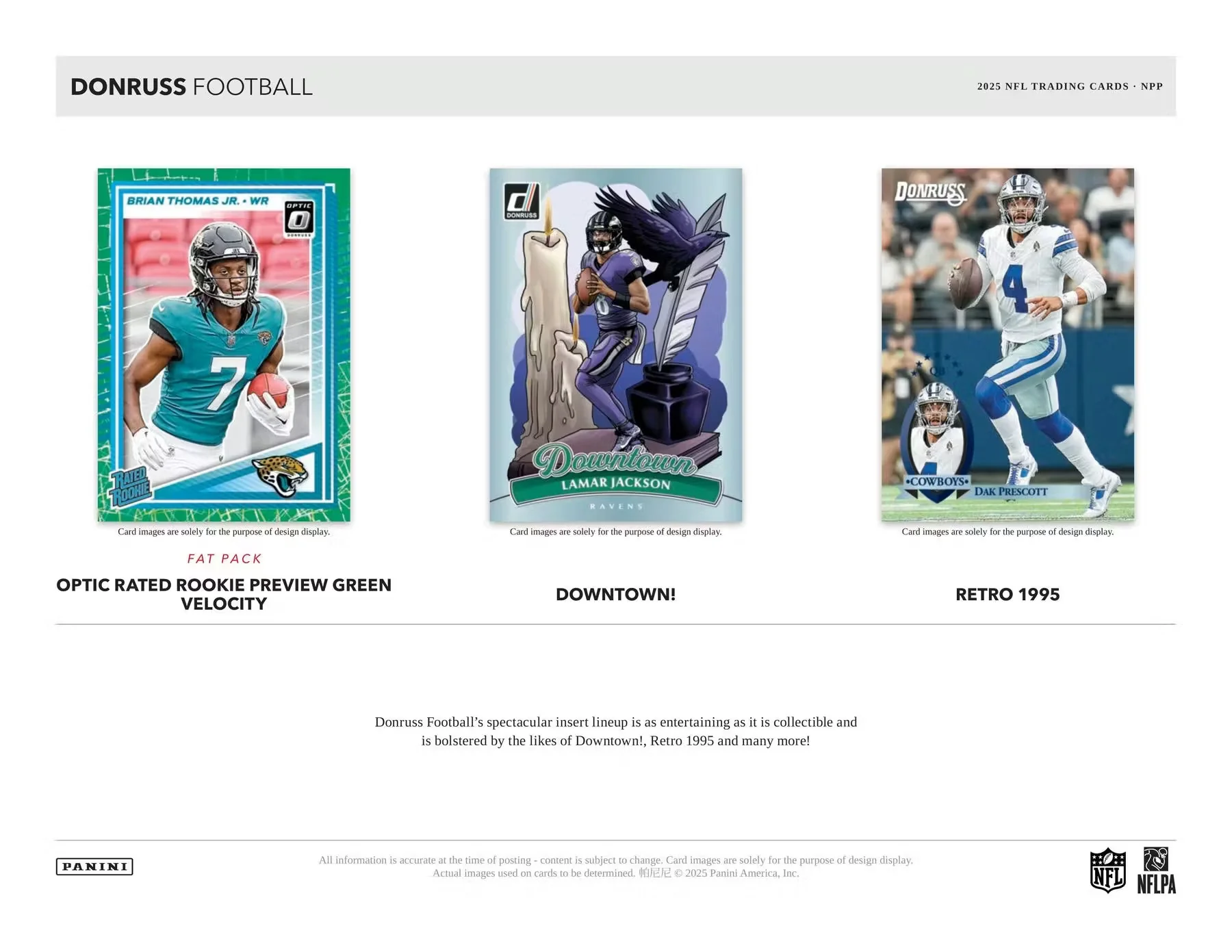 2025 Panini Donruss Football Fat Pack Display Box - Image 5
