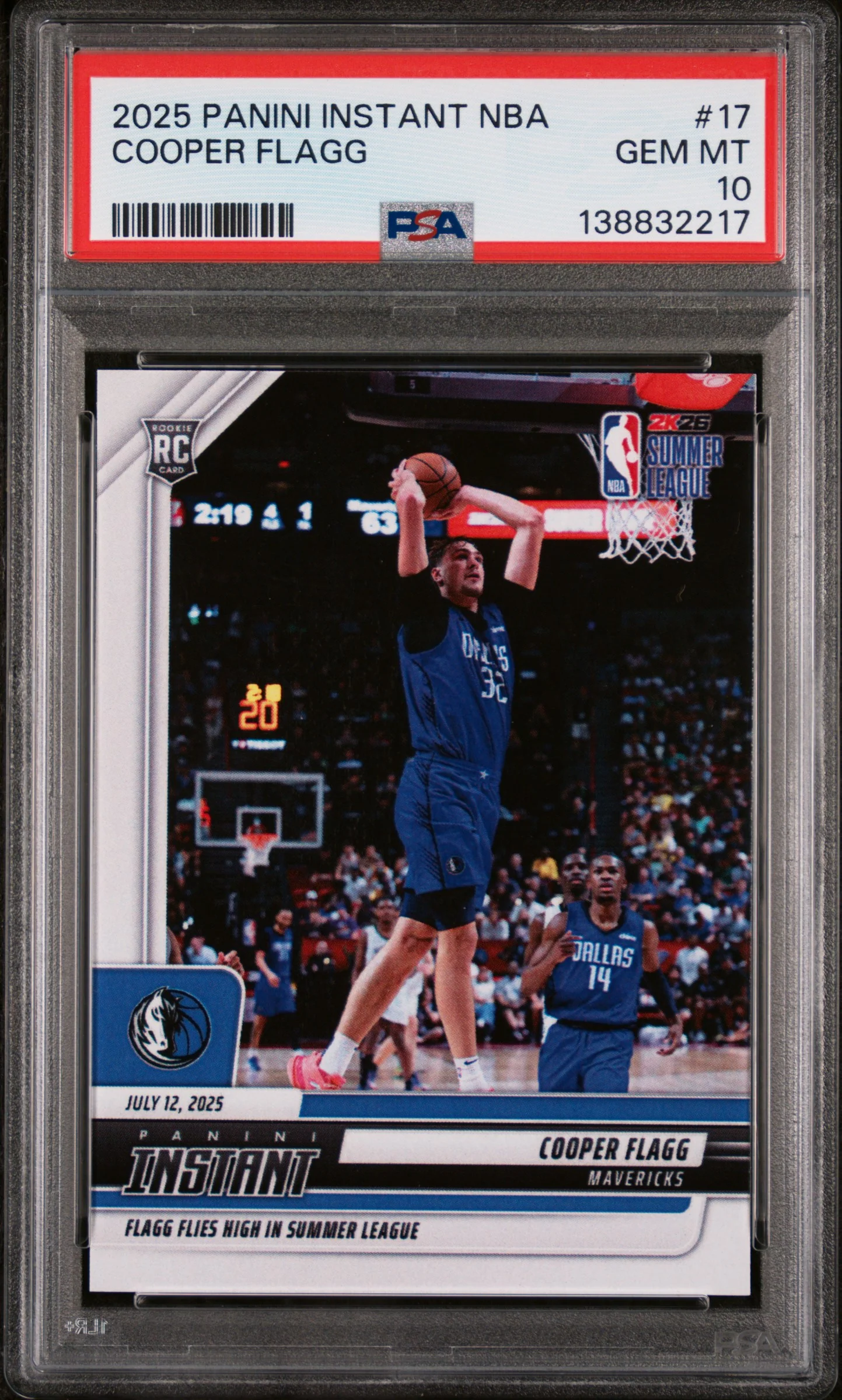 2025 Panini Instant Cooper Flagg #17 /5310 PSA 10