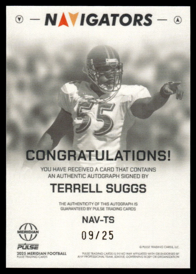 2025 Pulse Meridian NAV-TS Terrell Suggs Navigators /25 Auto - Image 2