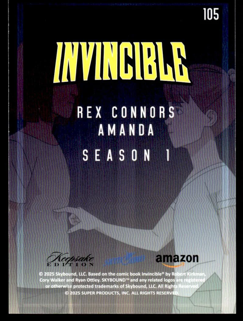 2025 Skybound Keepsake Edition 105 Rex Connors Amanda Season 1 01/01 VG - Image 2