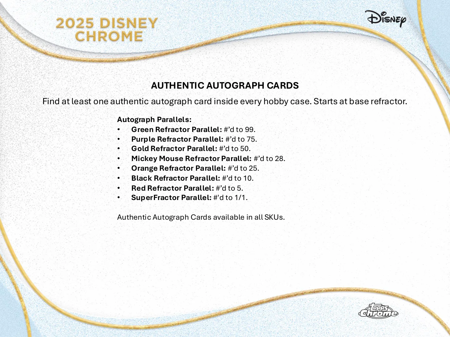 2025 Topps Chrome Disney Hobby Box - Image 11