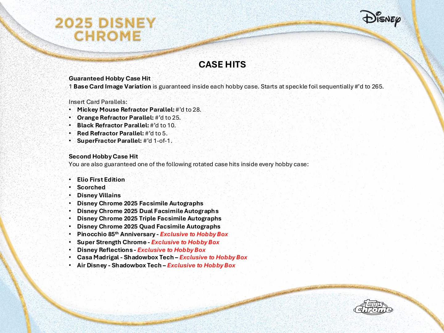2025 Topps Chrome Disney Hobby Box - Image 5