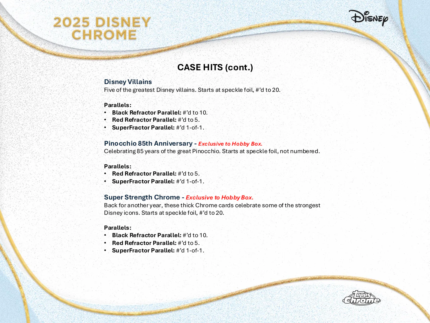 2025 Topps Chrome Disney Hobby Box - Image 8