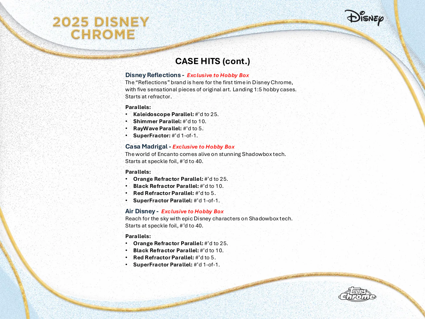2025 Topps Chrome Disney Hobby Box - Image 9