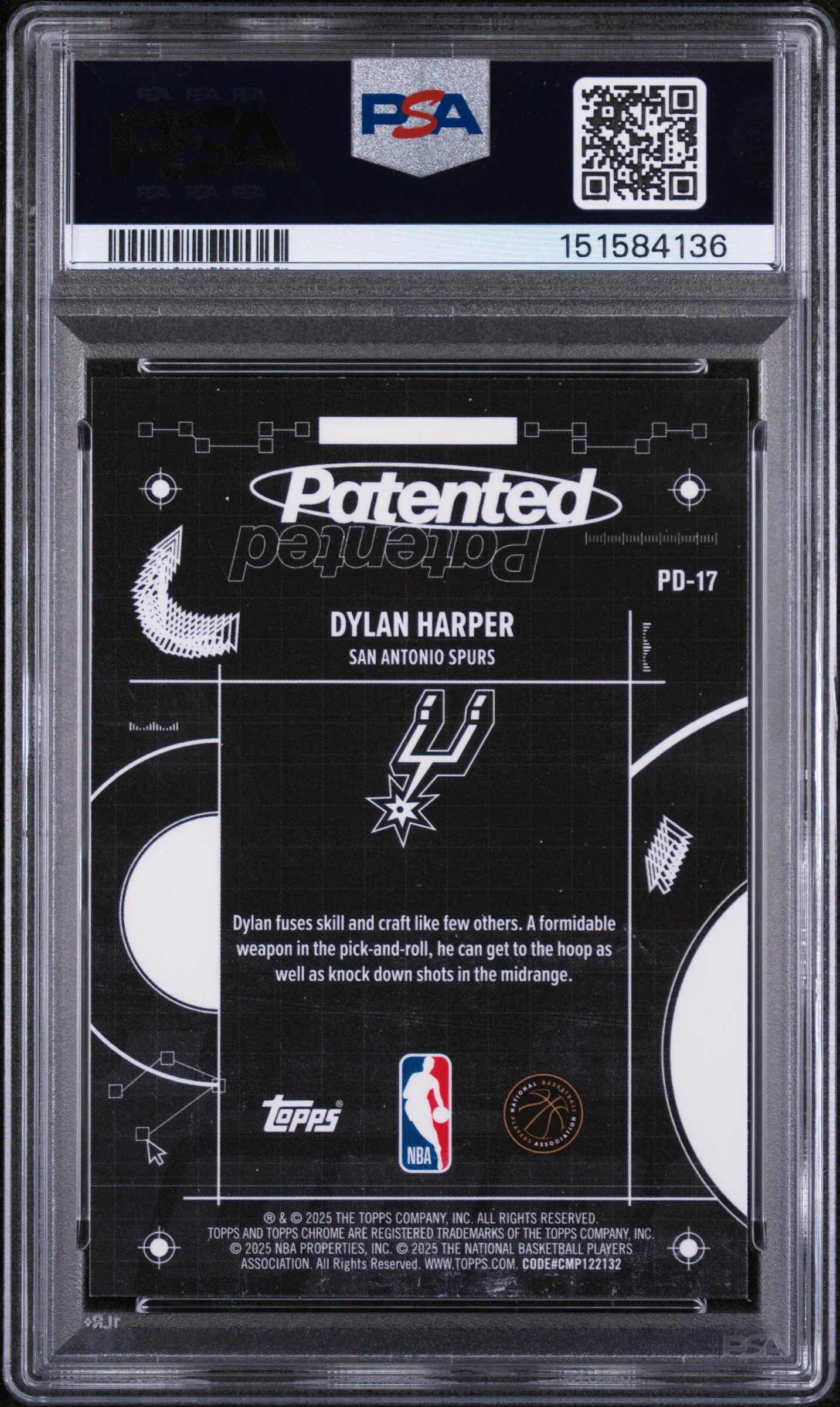 2025 Topps Chrome Dylan Harper #PD-17 PSA 9 - Image 2