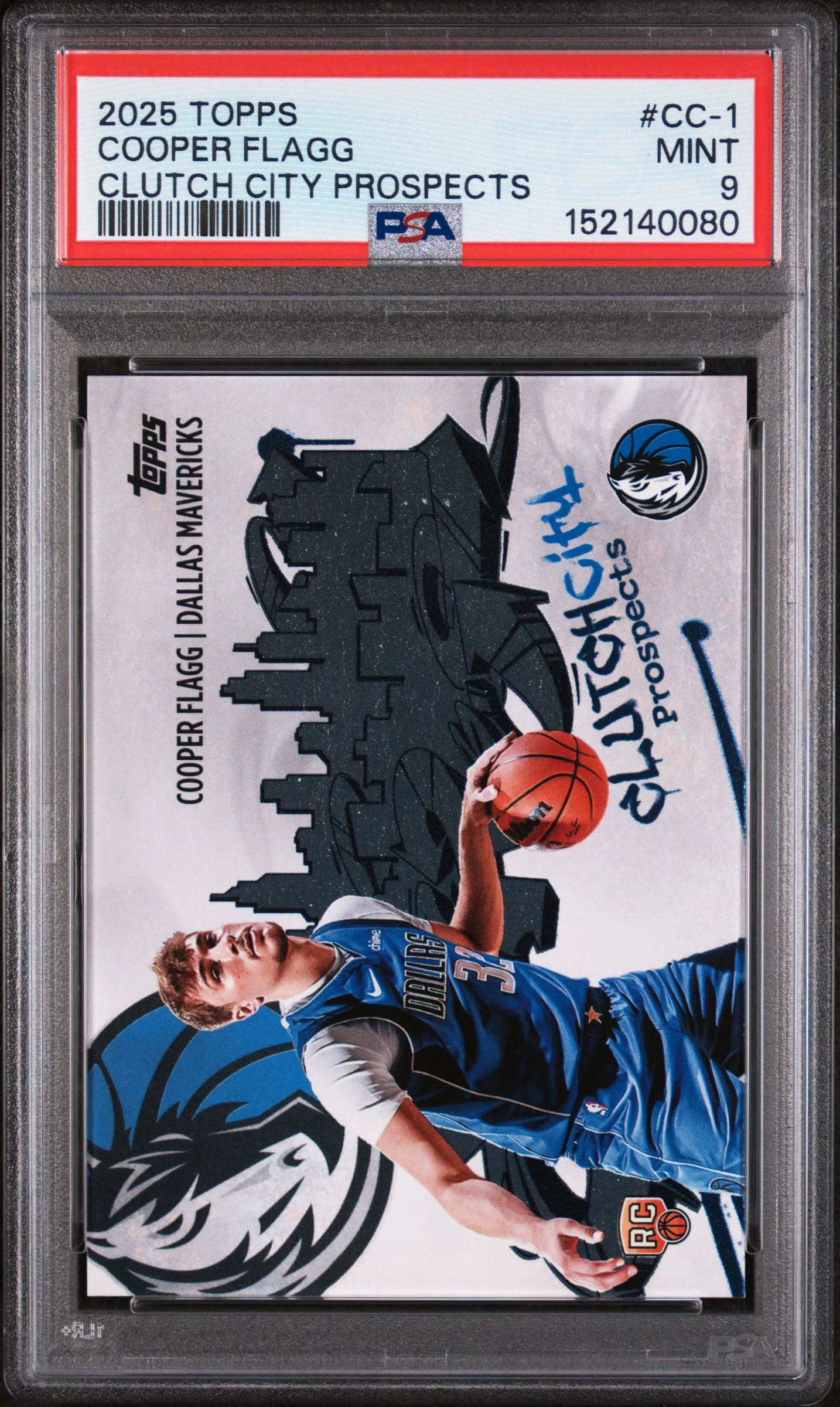 2025 Topps Clutch City Prospects Cooper Flagg #CC-1 PSA 9