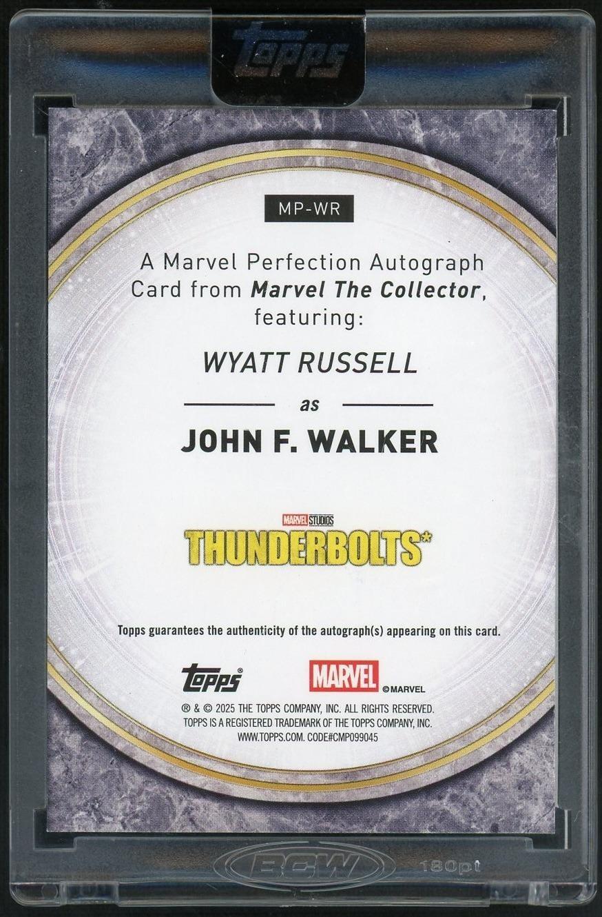 2025 Topps Marvel The Collector Perfection John F. Walker Auto Red /5 - Image 2
