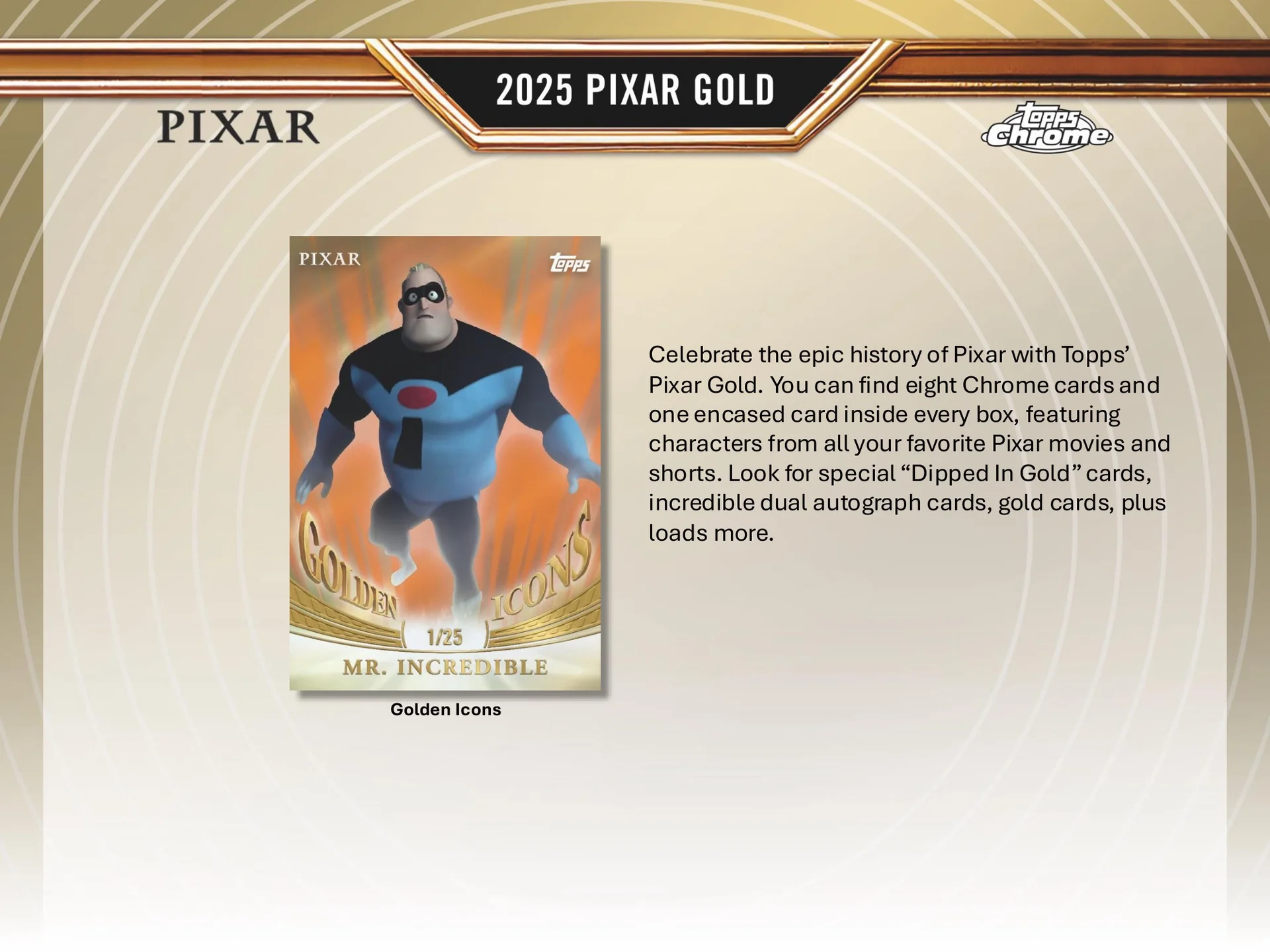 2025 Topps Pixar Gold Hobby Box - Image 2