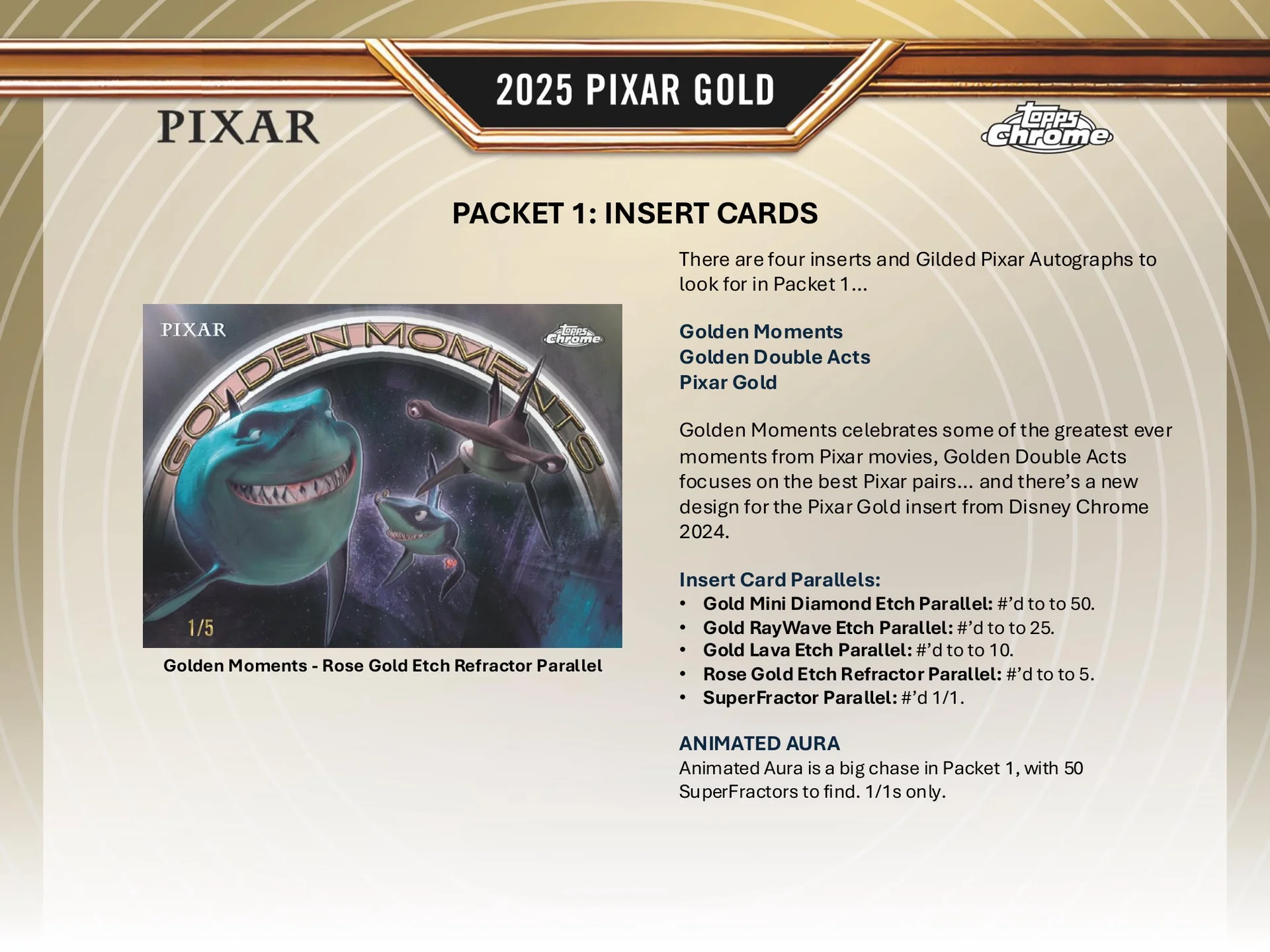 2025 Topps Pixar Gold Hobby Box - Image 4