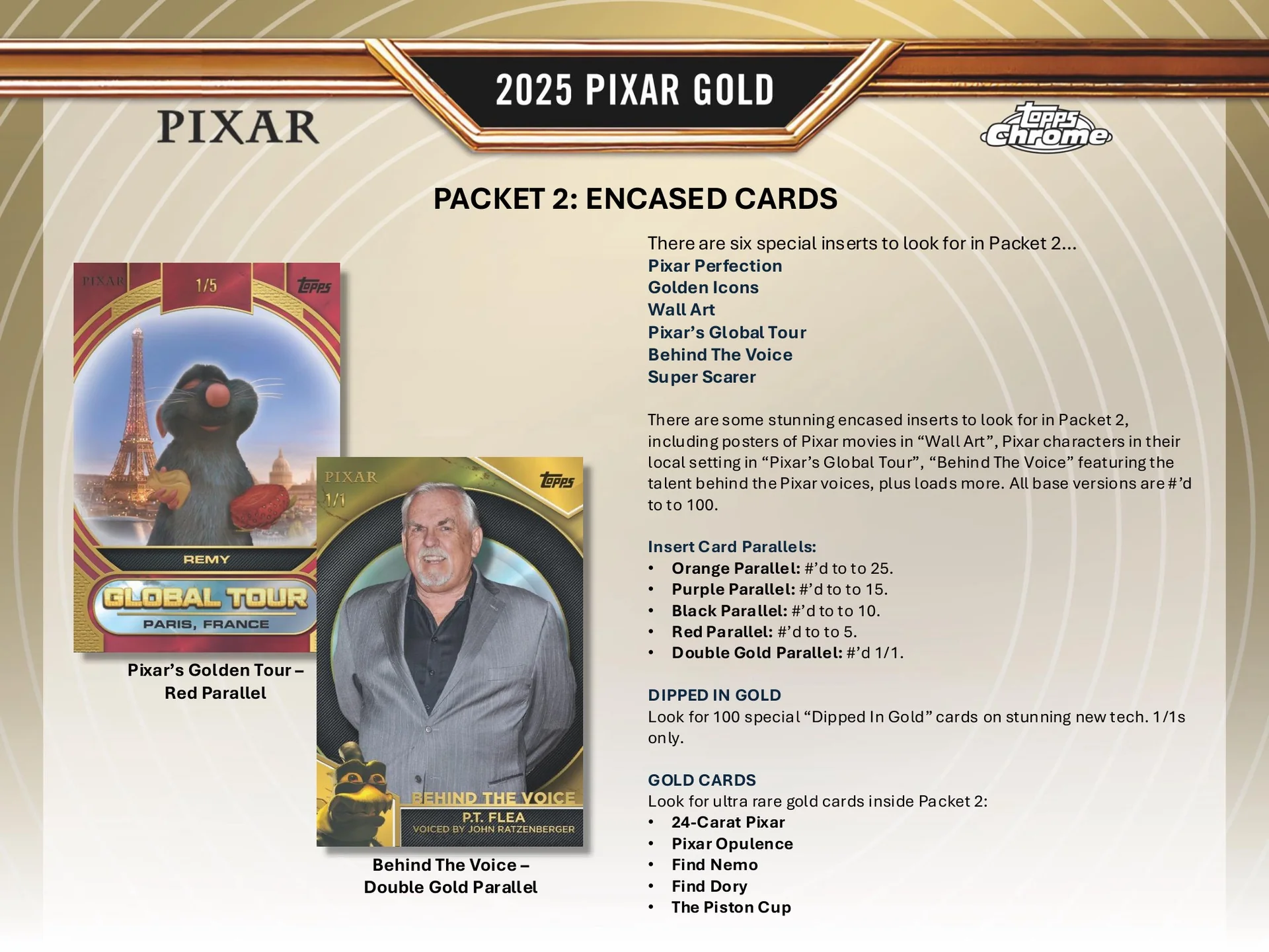 2025 Topps Pixar Gold Hobby Box - Image 6