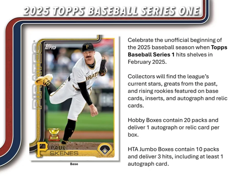 2025 Topps Series 1 Baseball Hobby Jumbo Box - Image 2