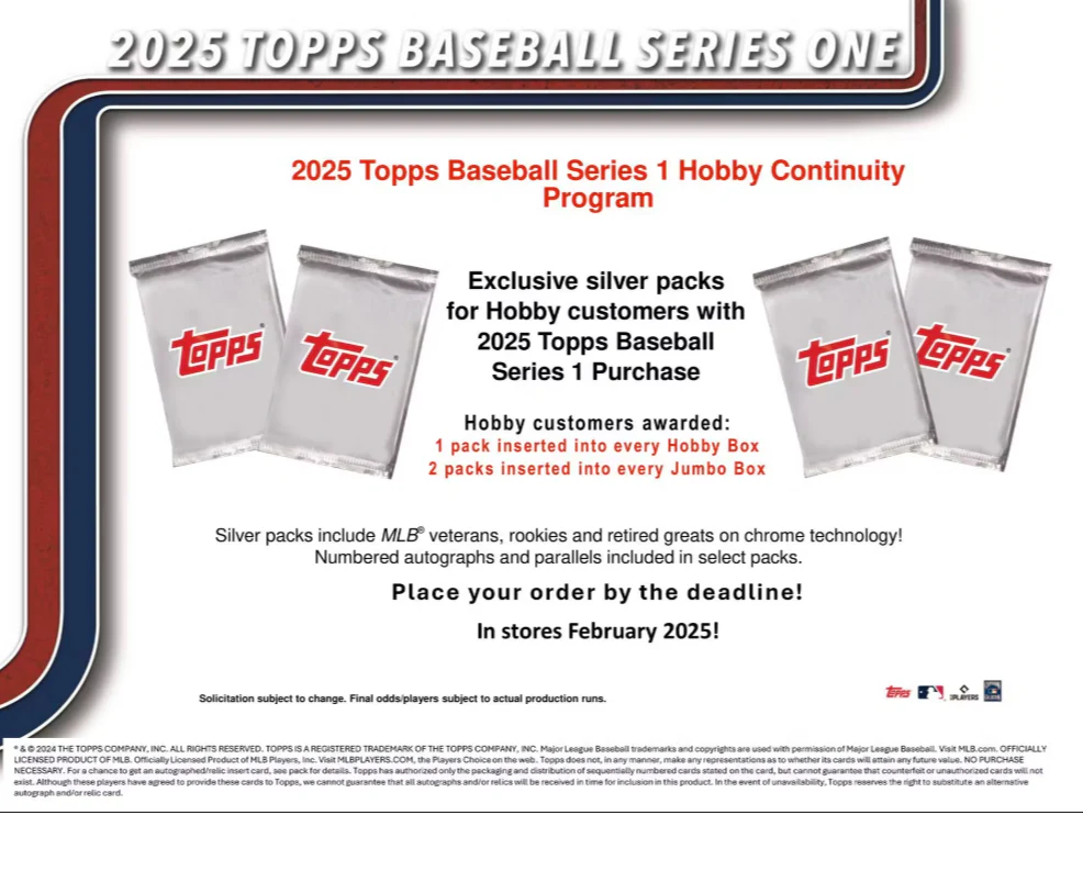 2025 Topps Series 1 Baseball Hobby Jumbo Box - Image 8