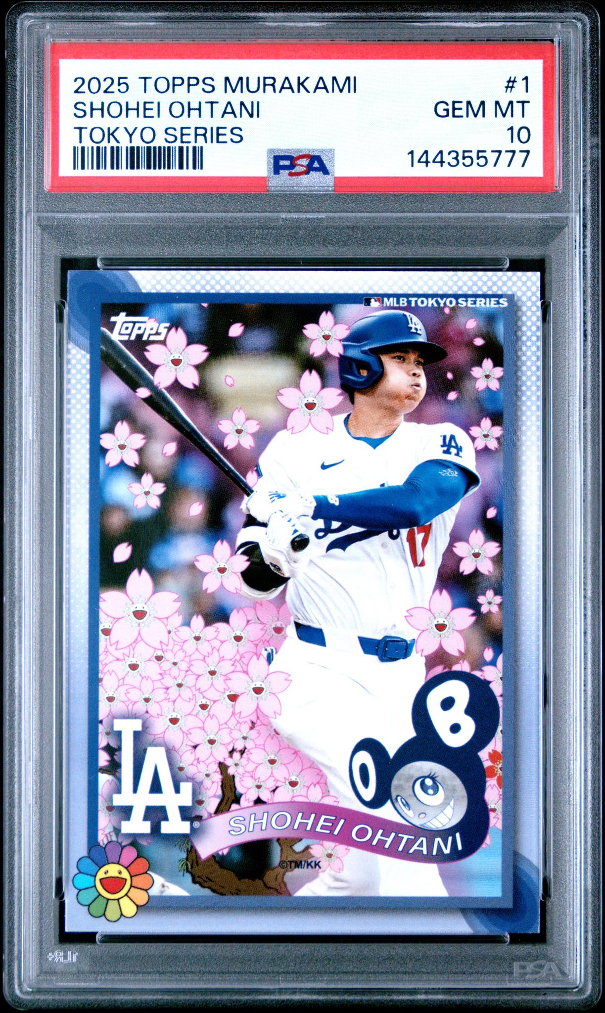 2025 Topps X Takashi Murakami Tokyo Series Shohei Ohtani #1 PSA 10