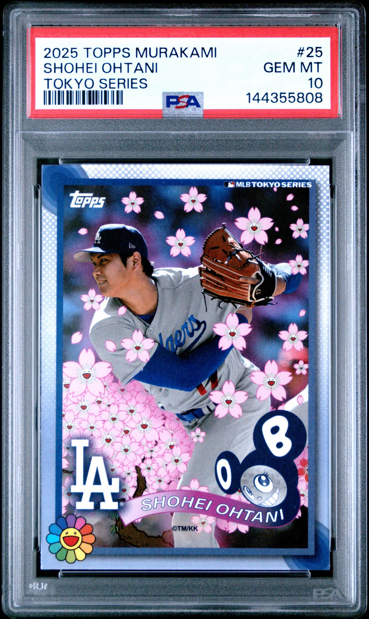 2025 Topps X Takashi Murakami Tokyo Series Shohei Ohtani #25 PSA 10