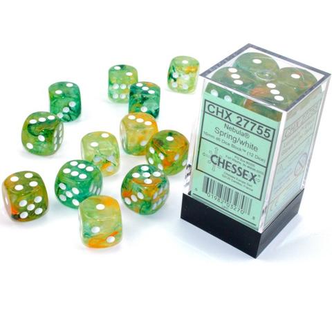 Chessex Nebula Spring White Luminary 16 MM Set
