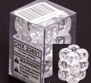Chessex: Translucent 16Mm D6 Dice Block