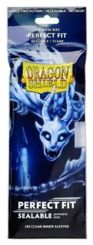 Dragon Shield Sleeves: Perfect Fit Japanese Sealable - Clear 100CT