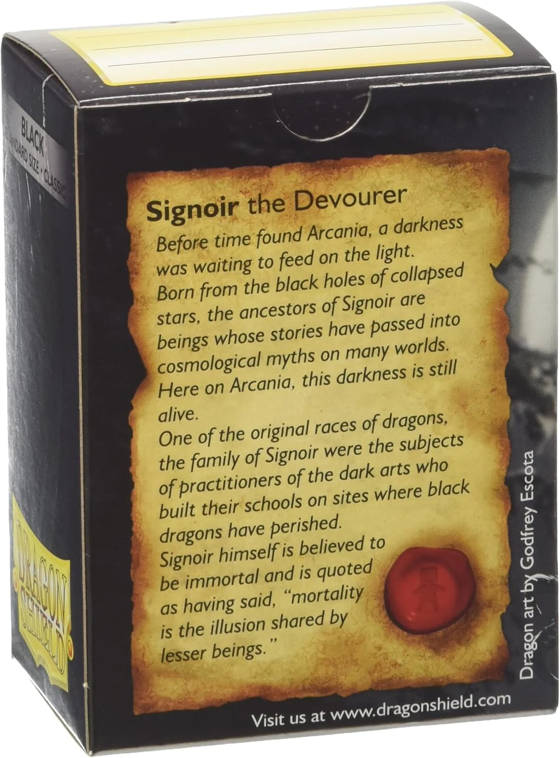 Dragon Shield Sleeves: Standard Classic - Black 100CT - Image 2