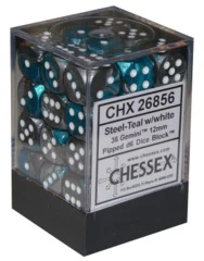 Gemini Steel-Teal With White 12Mm