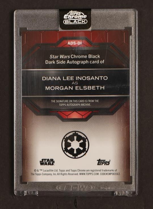 Topps Chrome Black ADS-DI Morgan Elsbeth Dark Side Autograph /25 - Image 2