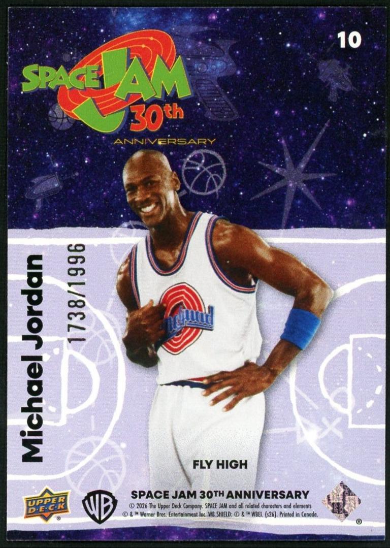 Upper Deck Space Jam 30th Anniversary Tune Squad Michael Jordan /1996 - Image 2